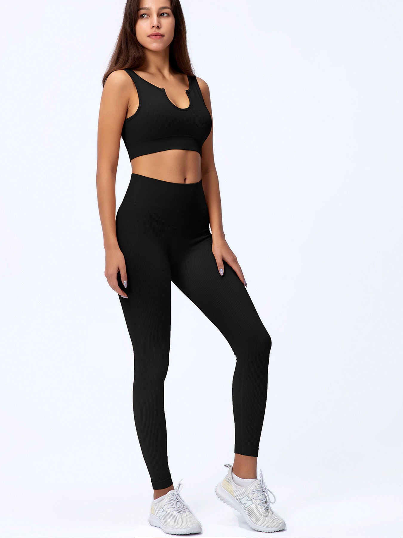 Seamless Shorts And Crop set